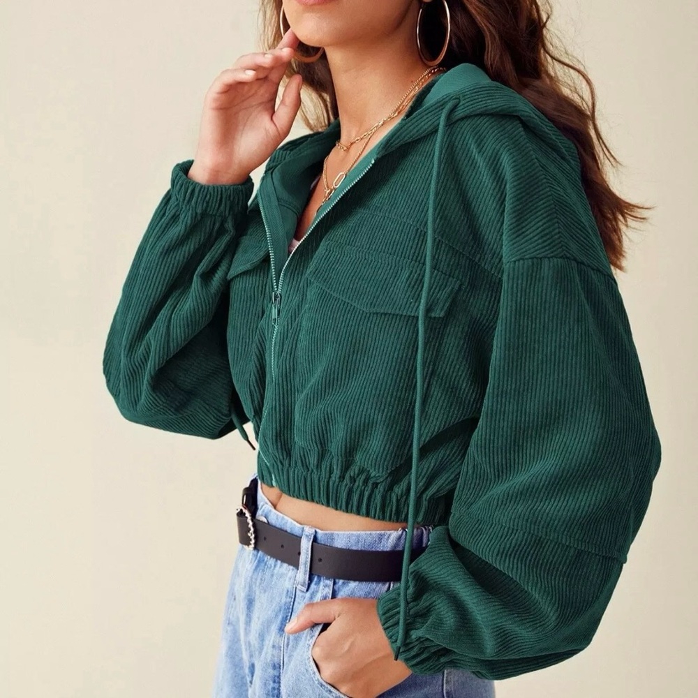 SHEIN | Corduroy Hoodie